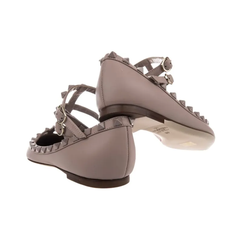Valentino Rockstud Women's Casual Shoes Women's Pink-4