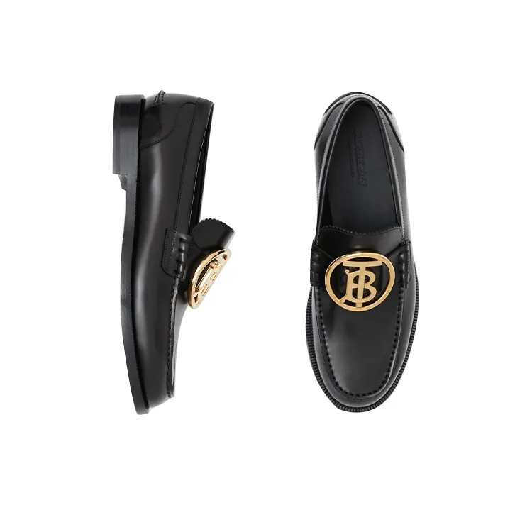 Burberry Casual Single Shoes Women's Black-3