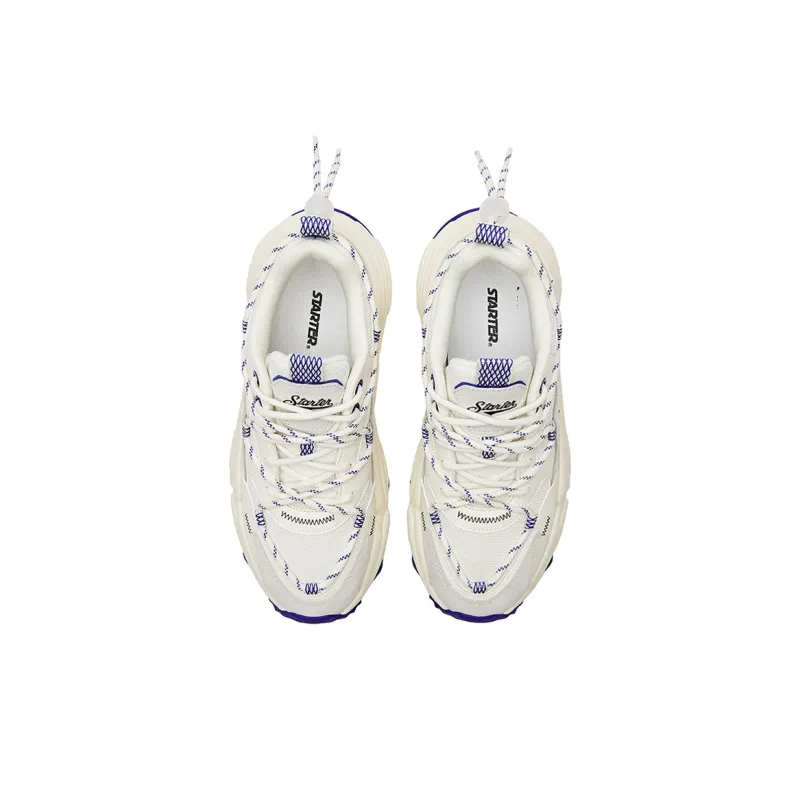 STARTER Cushioned Slip Resistant Breathable Wear Resistant Low Top Chunky Sneakers Women's Blue-3