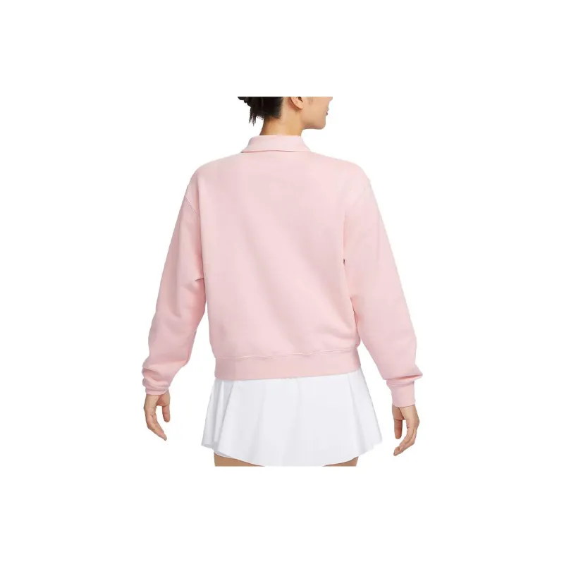Nike Polo Shirts Women's Oxford Pink-1