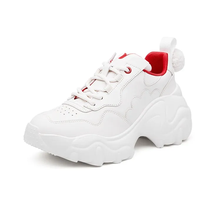 ZSAZSAZSU Chunky Sneakers Women's Low-Top White-1
