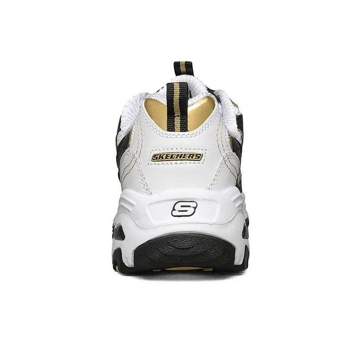 Skechers D'Lites Running Shoes Black/Gold Women's-2