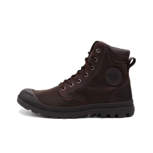 Palladium Pampa Outdoor Boots Unisex High-Top Dark Brown