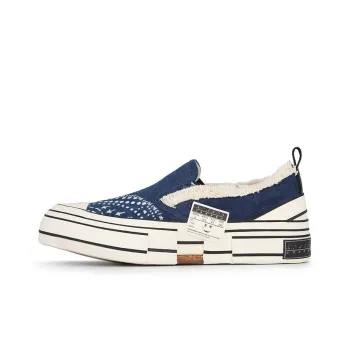 INK·CHEN x VESSEL Slip On Low Top Canvas Shoes Unisex Blue