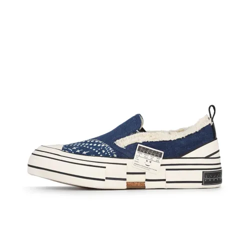 INK·CHEN x VESSEL Slip On Low Top Canvas Shoes Unisex Blue