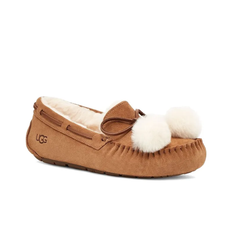 UGG Dakota Bow Pom 'Chestnut' Women's-2
