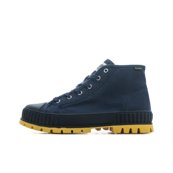 Palladium Pallashock Mid OG Breathable Cushioning Wear Resistant Slip Resistant High Top Canvas Shoes Unisex