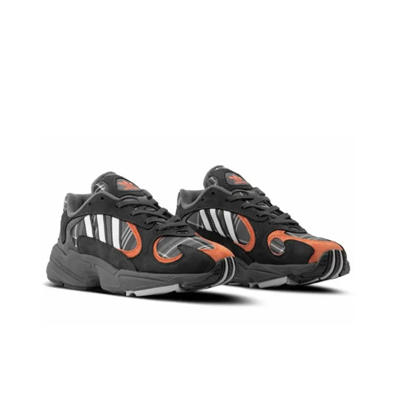 Adidas Yung 1 Orange Plaid-1