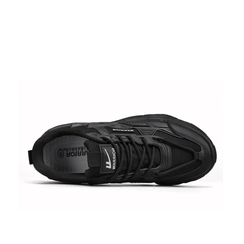 Warrior Mecha Collection Height Increasing Low Top Chunky Sneakers Men's Black Warrior-3