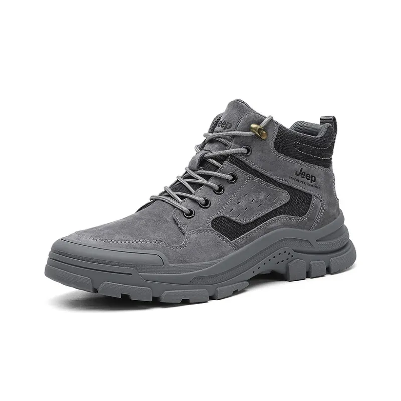 Jeep Durable Cushioning Short Outdoor Boots Men's Gray-2