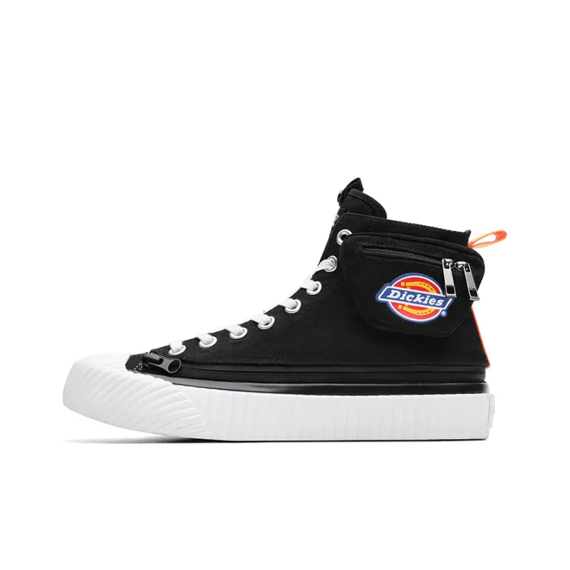 Dickies Slip Resistant, Abrasion Resistant, Lightweight High Top Canvas Shoes Men's Black-0