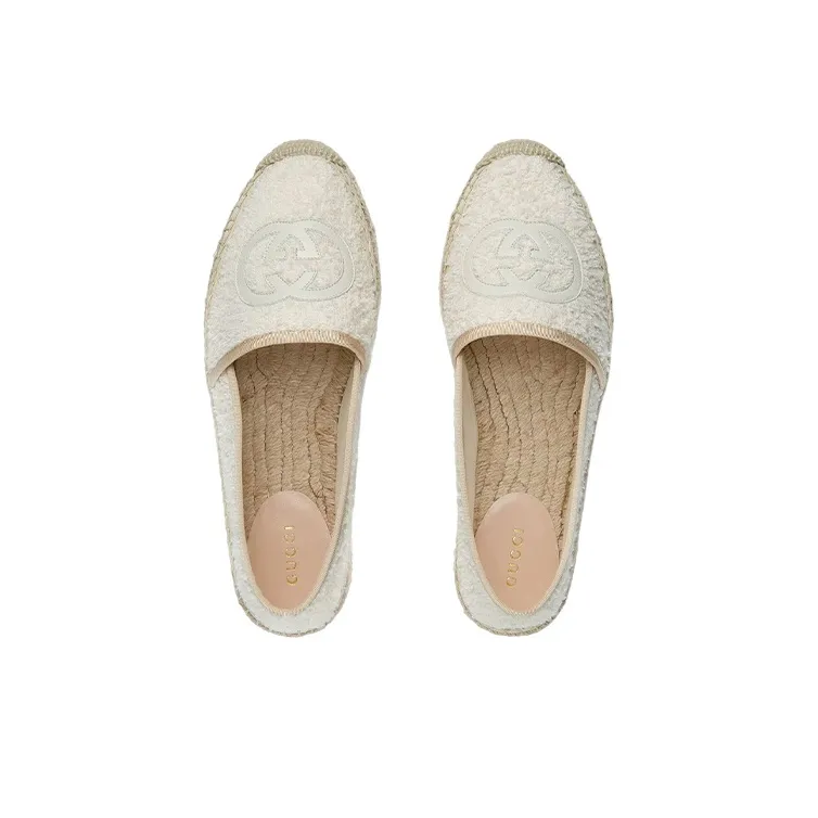 GUCCI Interlocking Espadrilles Women's Beige-3