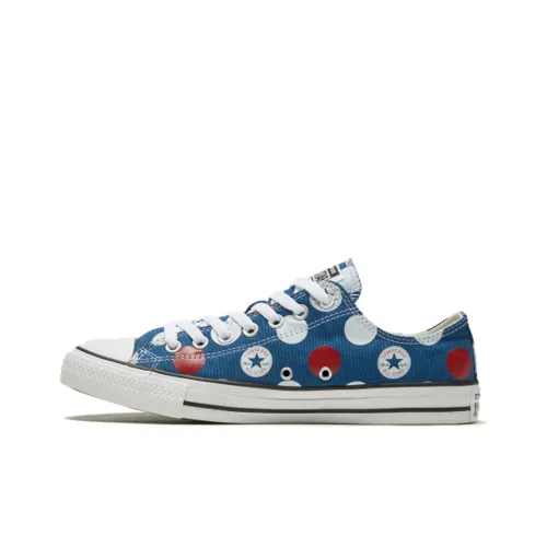 Converse Chuck Taylor All Star Canvas Shoes Unisex Low-Top Polka Dot Blue