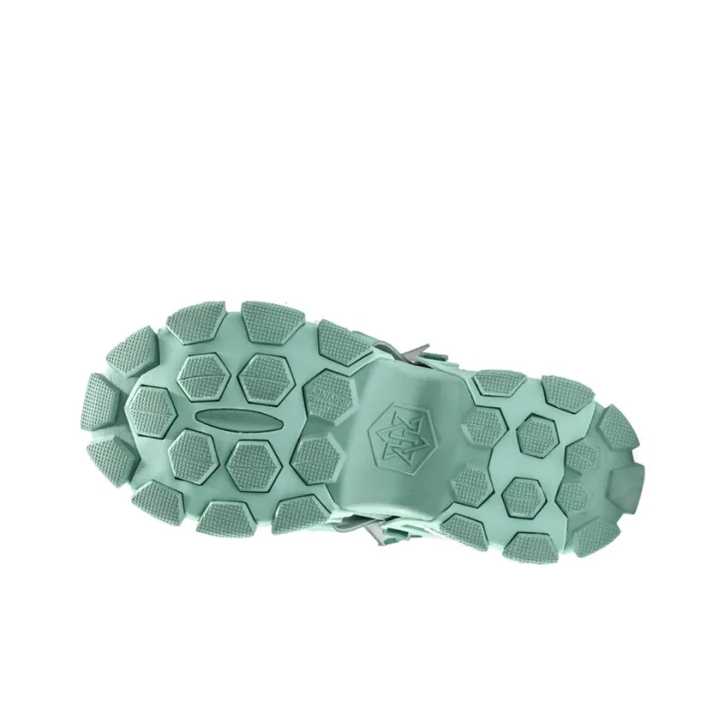 NORVINCY Chunky Sneakers Unisex Low Top Green-4