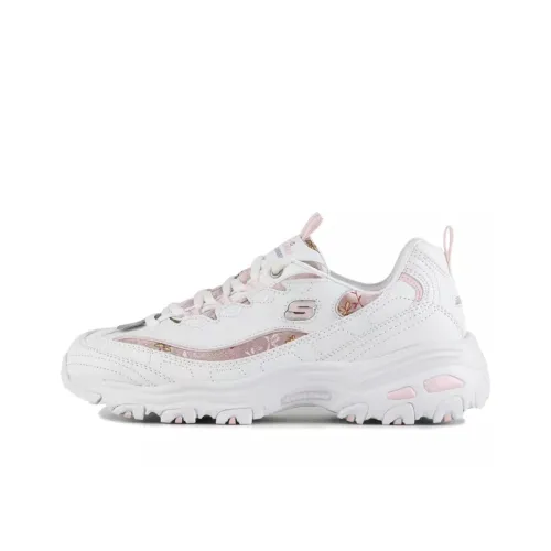 Skechers Chunky Sneakers Women's Low-Top White/Light Pink