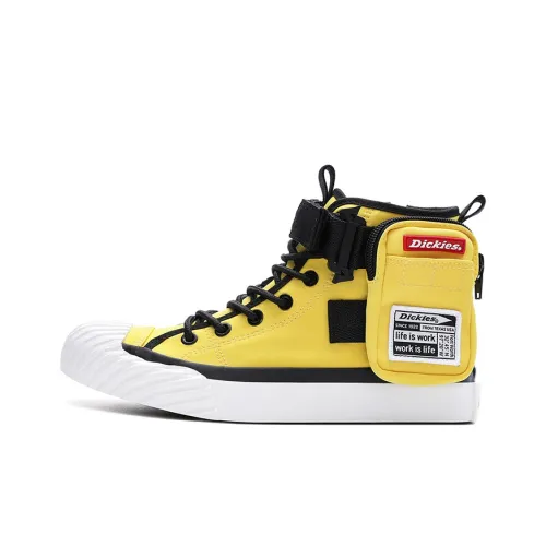 Dickies Canvas Shoes Unisex High-Top Yellow