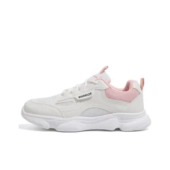Warrior Lightweight Breathable Cushioning Low Top Chunky Sneakers Women's White Pink