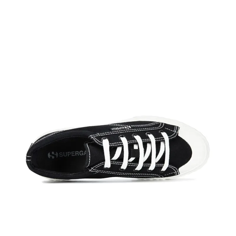 SUPERGA Canvas Shoes Unisex Low Top Black-2