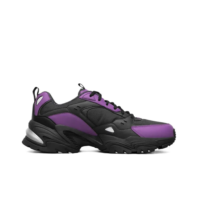 Skechers One Punch Man X Skechers Stamina V2 Low Top Running Shoes Black/Purple-1