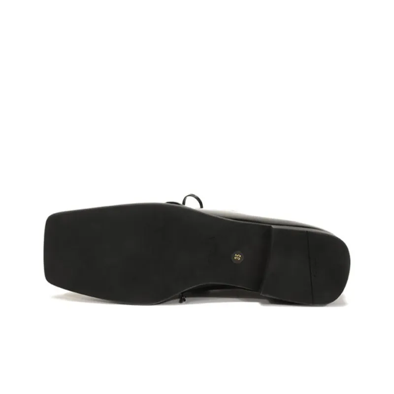 PRADA Patent Lace Up Derby Shoes 'Black' Women's-5