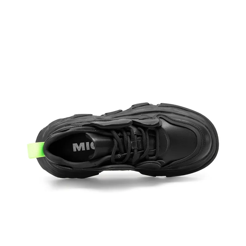 MIO Chunky Sneakers Women's Low Top Black-4