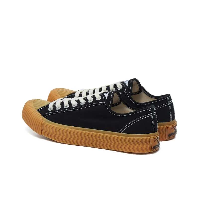 Excelsior Canvas Shoes Unisex Low Top Carbon Black/Caramel-2