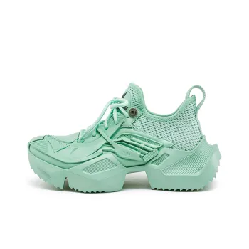 OGR Mecha Classic Chunky Sneakers Unisex Low Top Avocado Green