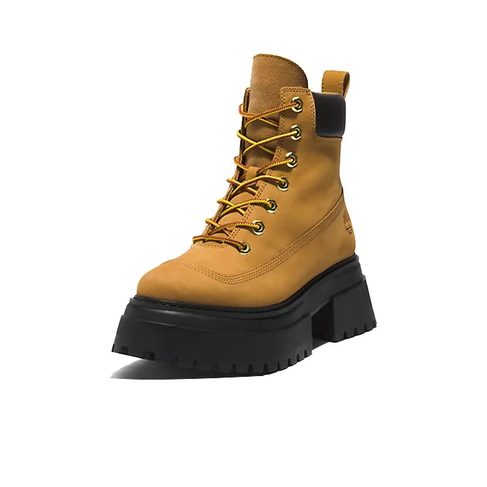 Timberland Sky 6 Inch Lace Up Boots 'Wheat Nubuck' Women's-2