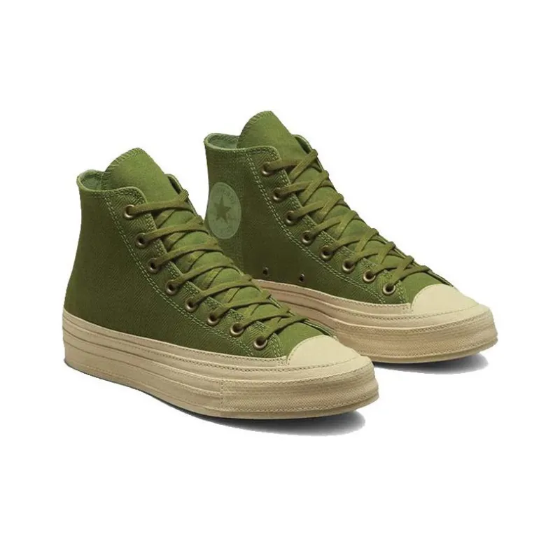 Converse Chuck Taylor All Star 70 Hi Herringbone Grassy Green-1