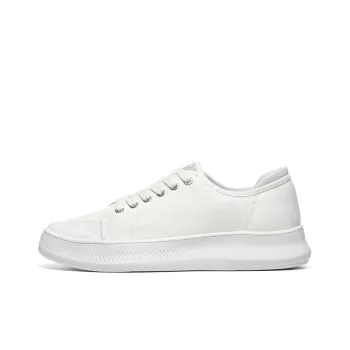 BENEUNDER Street Travel Slip Resistant, Abrasion Resistant, Breathable, Lightweight Low Top Canvas Shoes Women's White