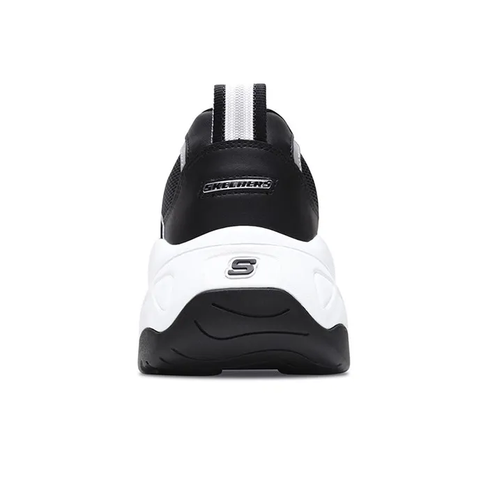 Skechers D Lites 3.0 Low Top Daddy Shoes Black/White-3