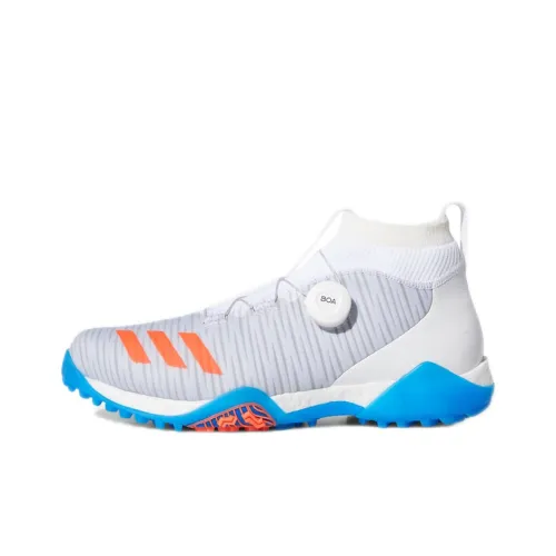 Adidas Codechaos Golf Shoes Men High-Top White/Blue/Orange