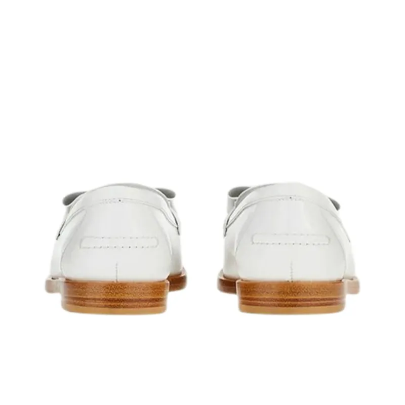 FERRAGAMO Viva Loafers Casual Single Shoes Women's White-4