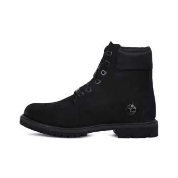 Timberland 6 Inch Premium Red Tag Boots 'Black Nubuck' Women's