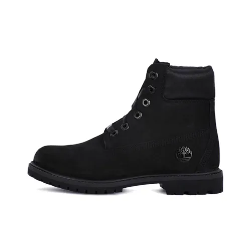 Timberland 6 Inch Premium Red Tag Boots 'Black Nubuck' Women's