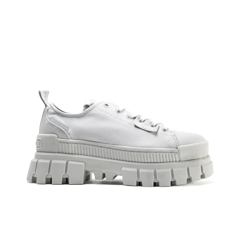 Palladium Revolt Lo Tx Vapor Durable Breathable Low-Top Platform Canvas Shoes Women's White-1