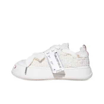 SMILEREPUBLIC Abrasion Resistant Low Top Canvas Shoes Women's White Year Of The Rabbit