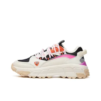 FILA FUSION Durable Breathable Low Top Chunky Sneakers Women's White