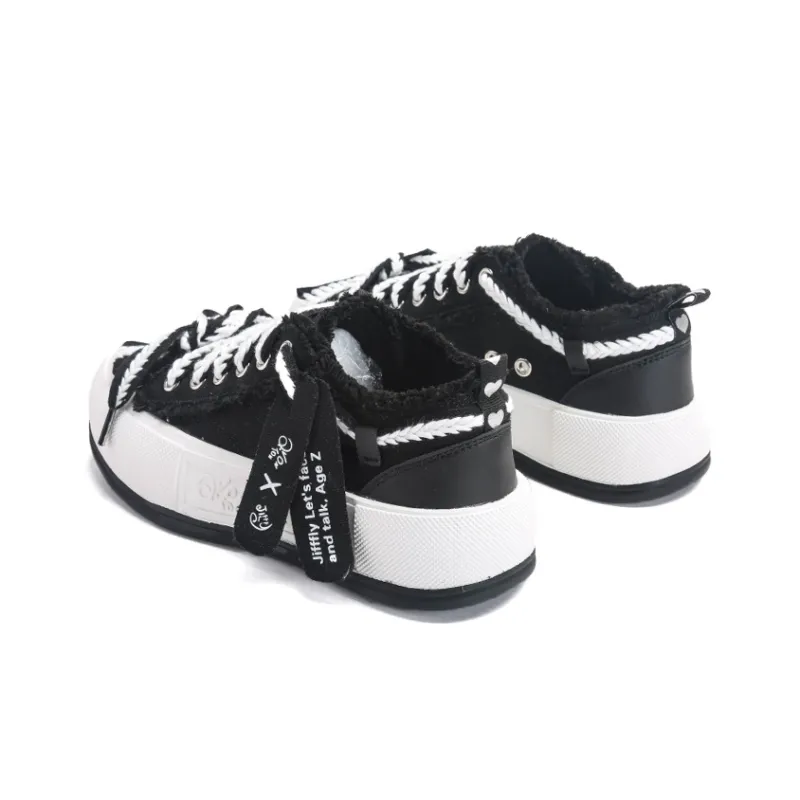 Jifffly Canvas Shoes Women's Black-4