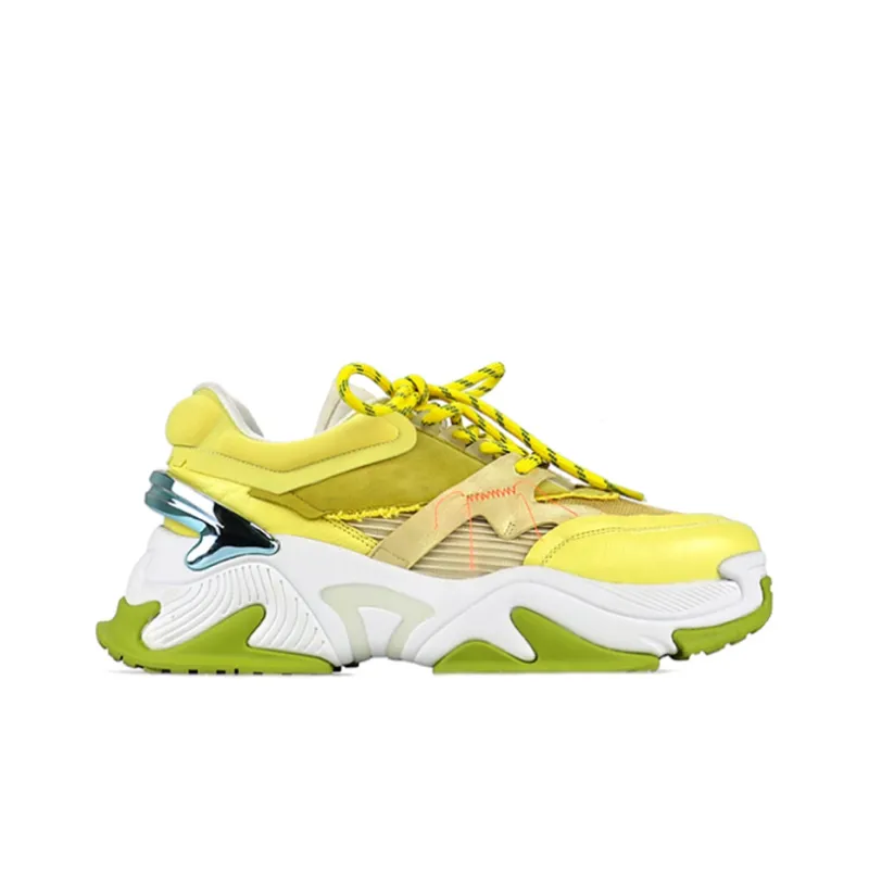 MORRELL MAXIE Low-Top Chunky Sneakers Women's Yellow-1