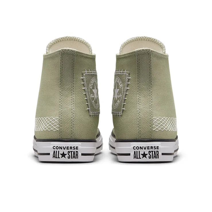 Converse Chuck Taylor All Star Wear Resistant High Top Canvas Shoes Unisex Olive Green-3