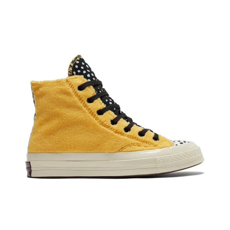 Converse Chuck Taylor All Star 70 Hi Fleece Citron Zest Polka Dot Women's-1