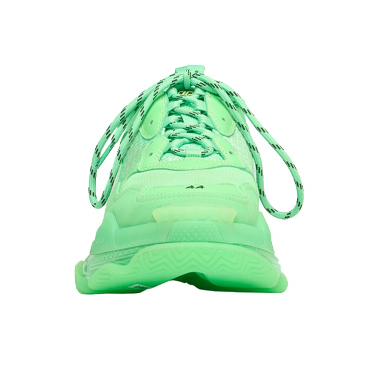 Balenciaga triple s neon green clear sole best sale