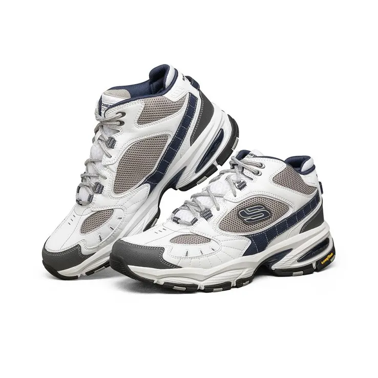 Skechers Vigor 3.0 Cushioned Slip Resistant Breathable Low Top Chunky Sneakers Men's White-2