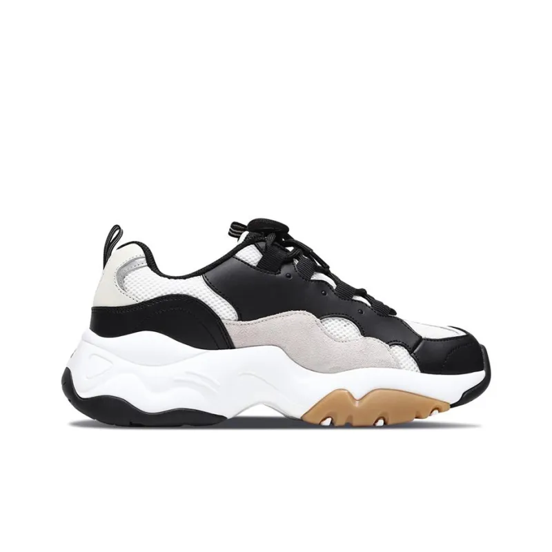 Skechers D'Lites 3.0 'Black White Graybrown'-1