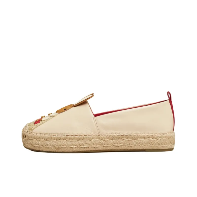 TORY BURCH Espadrilles Women's White Year Of The Rabbit Limited-0