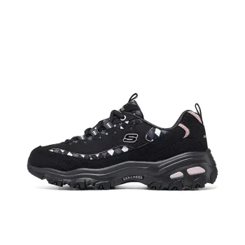 Skechers Sport D'Lites Fancy Leopard 10 'Black Pink' Women's