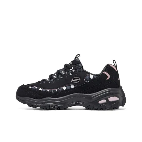 Skechers Sport D'Lites Fancy Leopard 10 'Black Pink' Women's
