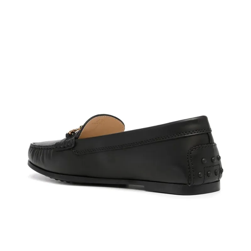 TOD'S Logo-plaque Polished-finish Loafers-3