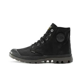 Palladium Pampa Anti Slip Wear Resistant Breathable Water Resistant Cushioning High Top Canvas Shoes Unisex Black